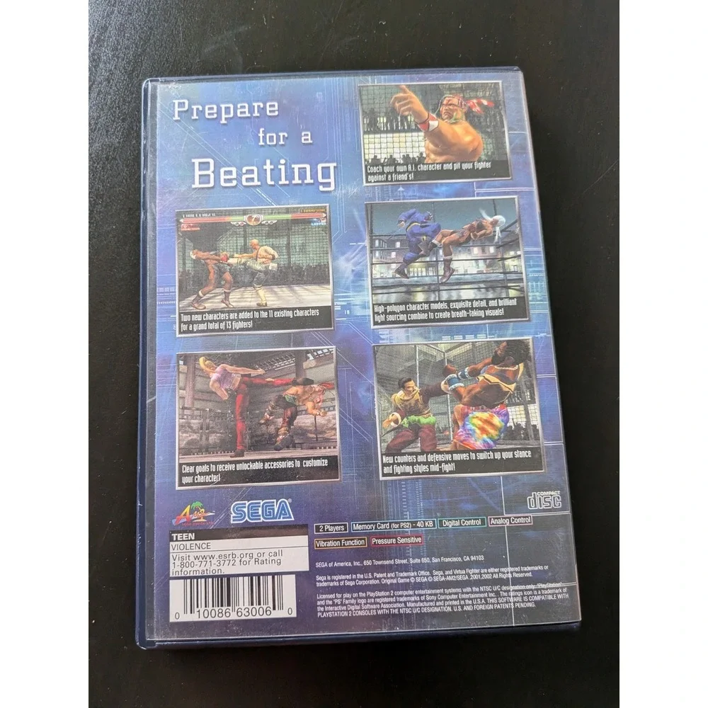Virtua Fighter 4 Greatest Hits‎ (Sony PlayStation 2, 2002) CIB PS2 Video Game